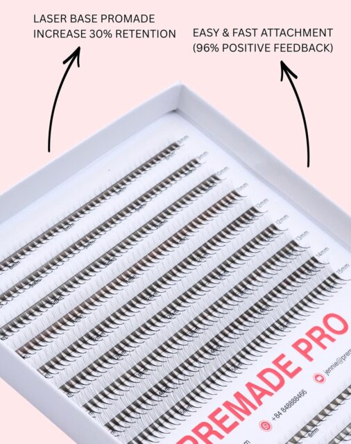 ✨ Laser Promade Fans - Made for Lash Artists Who Need Fans That Actually Stay On ✨
Tired of fans sliding off or weak retention? Laser micro-grooves lock onto the natural lash instantly, giving up to 30% stronger hold and faster, cleaner application.
❌ No stickies
❌ No clumps
❌ No wasted time
✔️ Consistent, reliable fans
✔️ Easier work for lash artists
✔️ Better results for lash brands
Perfect for anyone who wants better-quality lashes without the hassle.
_______________________________________
𝗣𝗿𝗲𝗺𝗮𝗱𝗲 𝗣𝗿𝗼𝗳𝗲𝘀𝘀𝗶𝗼𝗻𝗮𝗹 - 𝗹𝗮𝘀𝗵 𝗺𝗮𝗻𝘂𝗳𝗮𝗰𝘁𝘂𝗿𝗲𝗿 𝗶𝗻 𝗩𝗶𝗲𝘁𝗻𝗮𝗺
𝑻𝑨𝑲𝑰𝑵𝑮 𝒀𝑶𝑼𝑹 𝑩𝑹𝑨𝑵𝑫 𝑻𝑶 𝑻𝑯𝑬 𝑵𝑬𝑿𝑻 𝑳𝑬𝑽𝑬𝑳
𝗪𝗵𝗮𝘁𝘀𝗔𝗽𝗽: +84 96 607 2813
#premadefans #promadefans #LashFactory #LashExtensions #LashSupplier #brownlash #lashtechsupplies #lashsupply #lashsupplies #lashwholesale #lashmanufacturer #lashextensionsupplies #lashdistributor #lashvendorswholesale #lashtips #laserpremadefans #laserpromadefans #laserlashes #gluefreefans